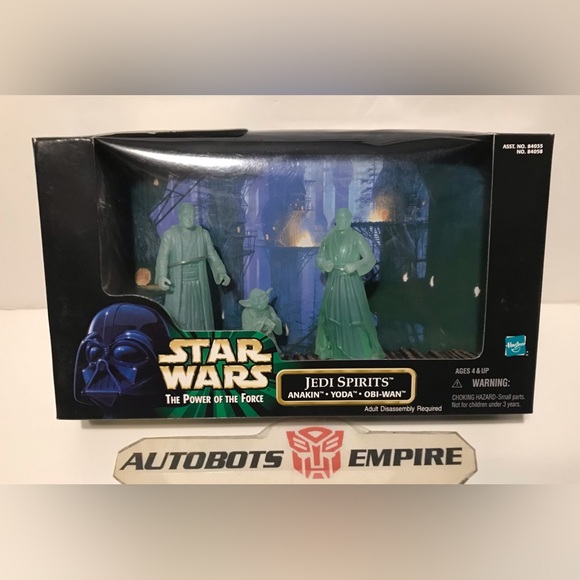Hasbro Other - Vintage Hasbro STAR WARS THE POWER OF THE FORCE JEDI SPIRITS Anakin Yoda Obi Wan